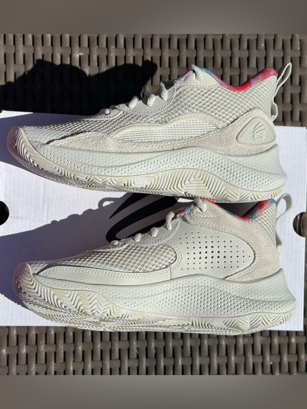 Under Armour GS Curry 3Z Mid Beige Youth Casual Basketball Sneaker Size 4Y NEW - Picture 6 of 10
